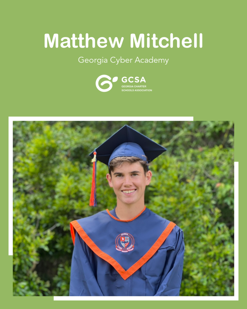 Matthew Mitchell, Georgia Cyber Academy - GCSA Senior Recognition 2022
