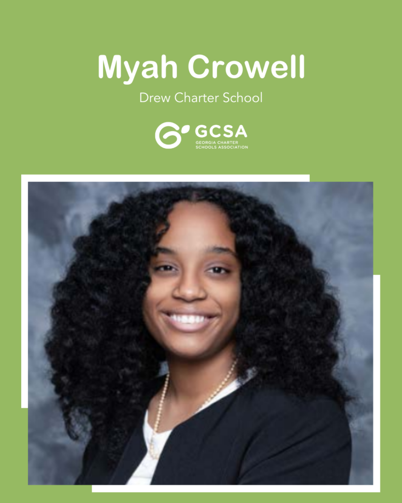 Myah Crowell, Drew Charter School - GCSA Senior Recognition 2022